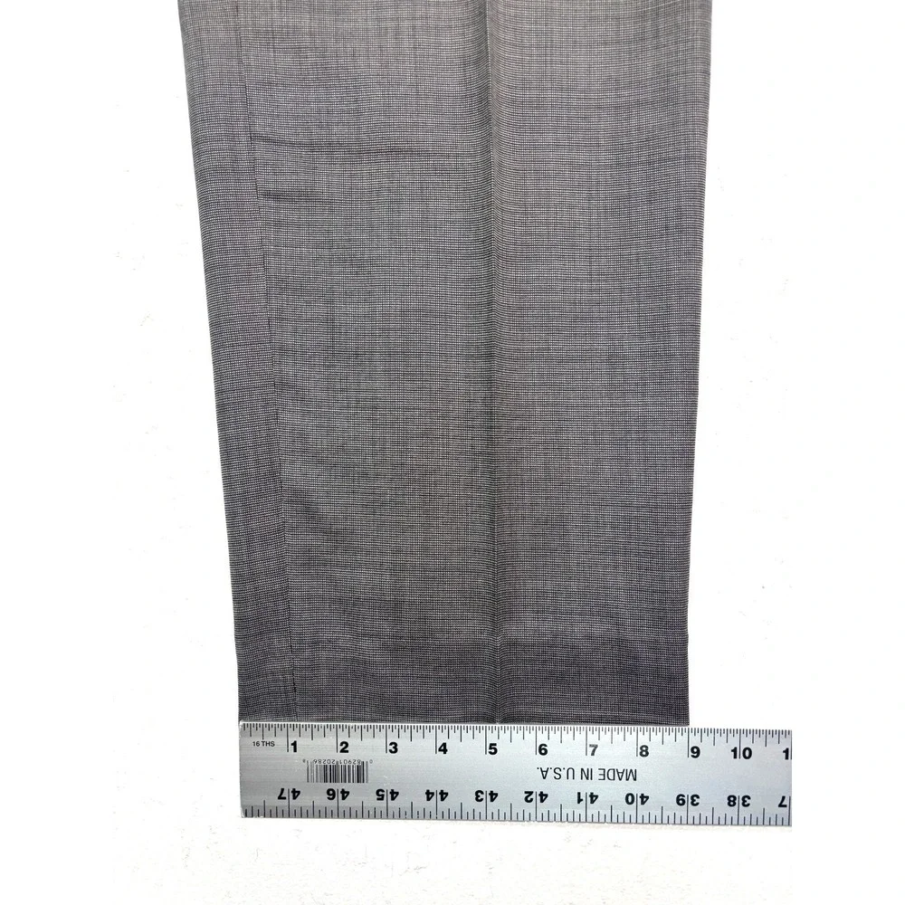 Joseph Abboud 44R 34x28 Slim Gray Micro Check 2pc Pant Suit All Season Wool USA